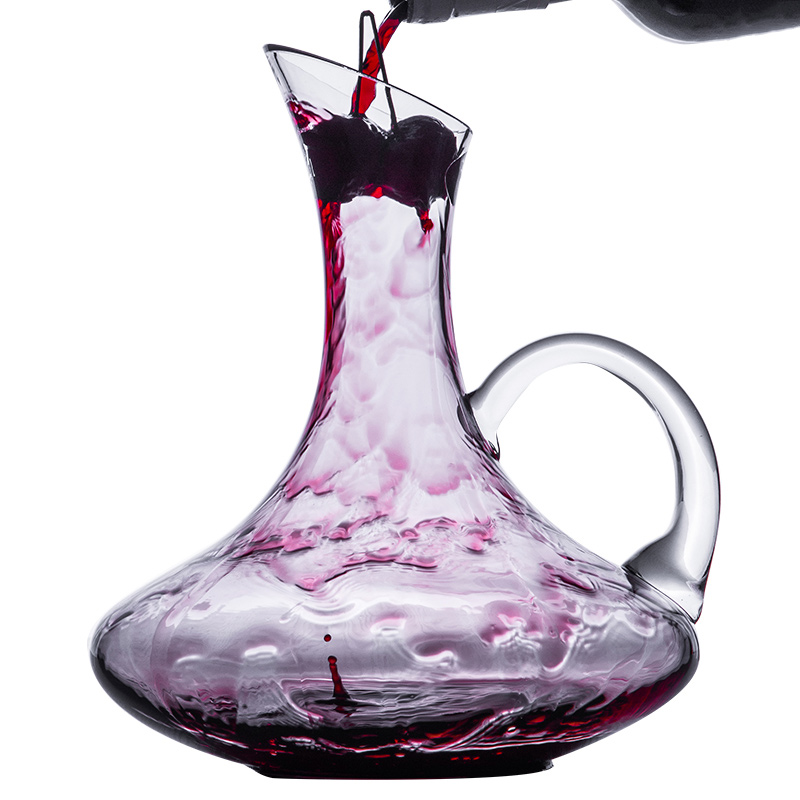 1800ml Hand Made Glass Wine Decanter with Handle