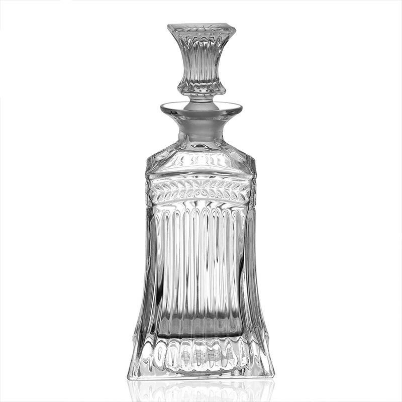 500ml Hand Made Glass Liquor Bottle Decanter with Stopper