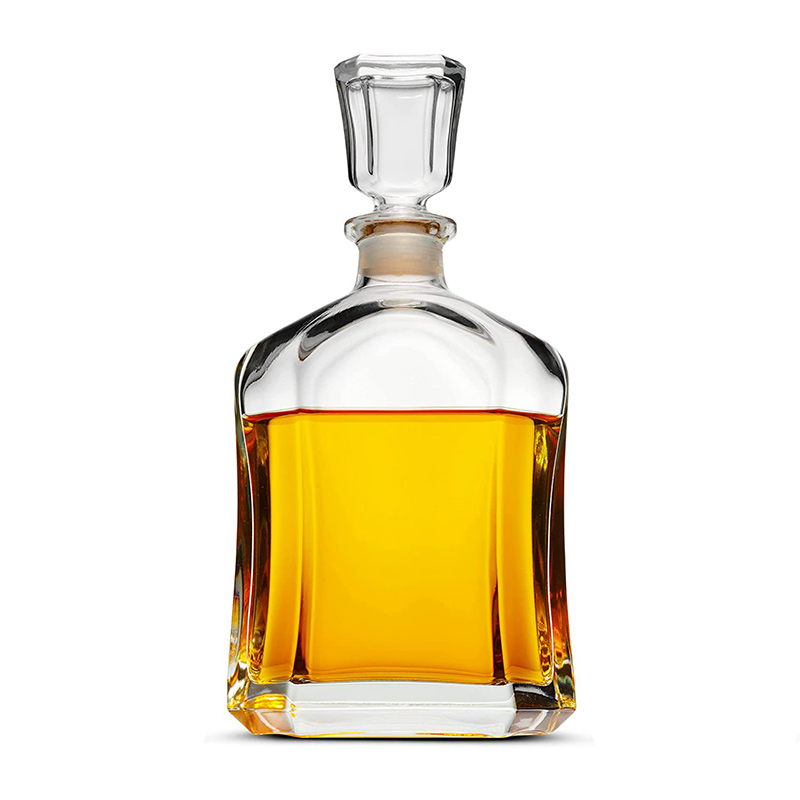 700ml Plain Glass Whiskey Decanter for Liquor