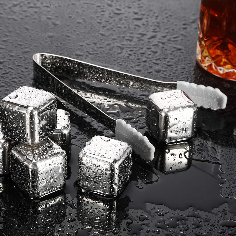  Chilling Stainless Steel Ice Cubes Whiskey Stones 