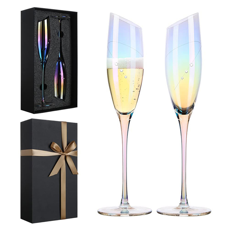 Luxury Glass Toasting Champagne Glasses & Flutes 