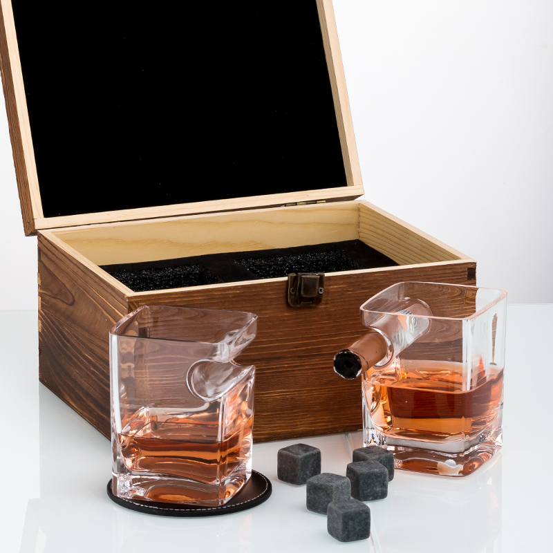 10oz Cigar Whiskey Glass Gift Set
