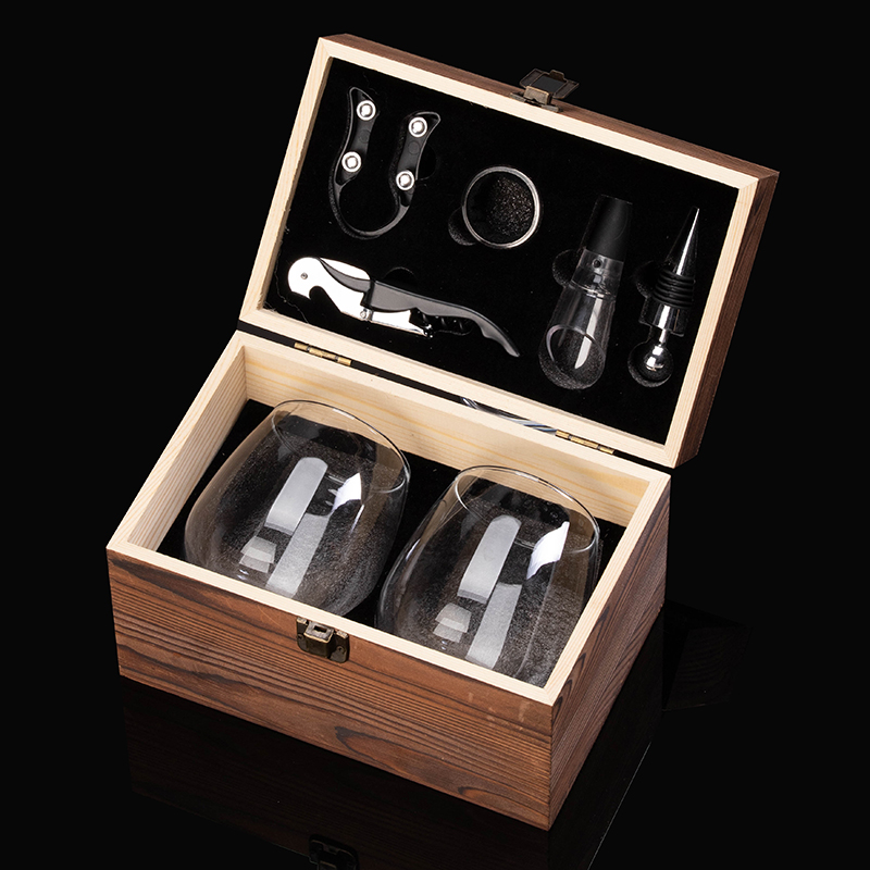 Stemless Wine Glasses Gift Set