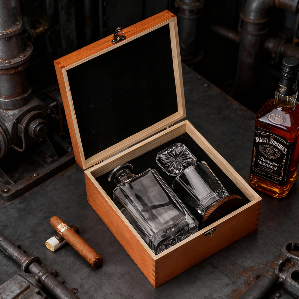 Bourbon Decanter Set with Glass