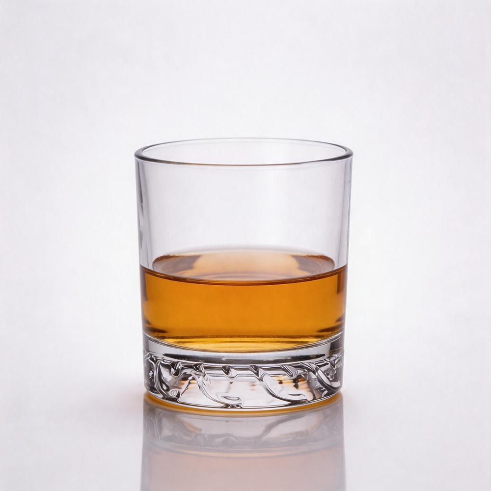 Textured Base Whiskey Rocks Glass