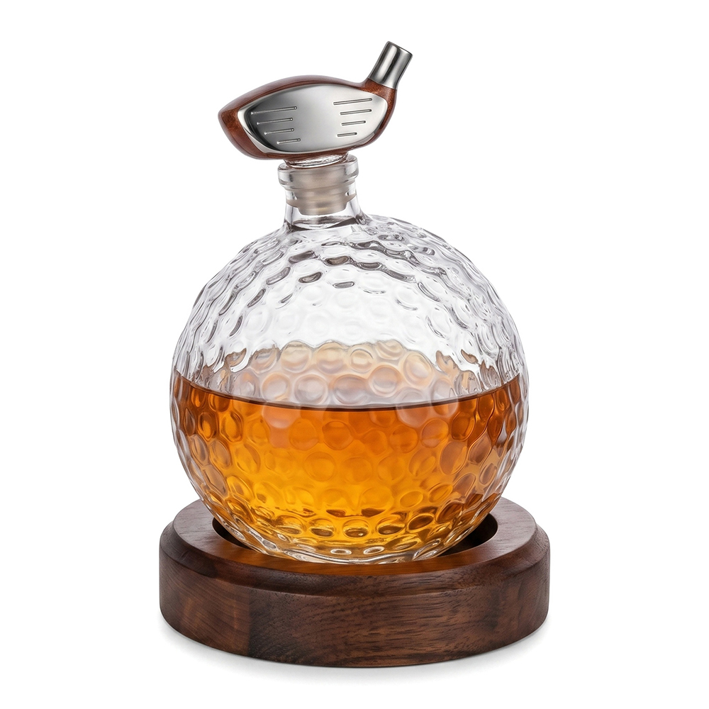 Golf Whiskey Decanter with Stopper